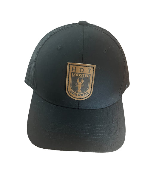 Hot Lobster Trucker ( brown leather logo)